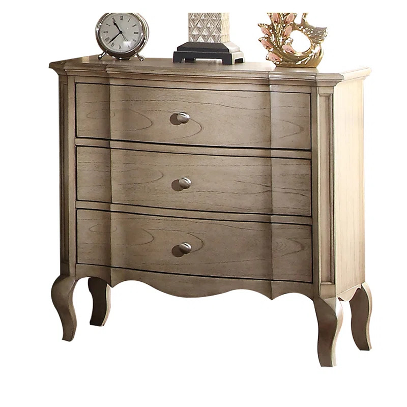Feinstein 30'' Tall 3 - Drawer Bachelor's Chest in Antique Taupe | Wayfair North America