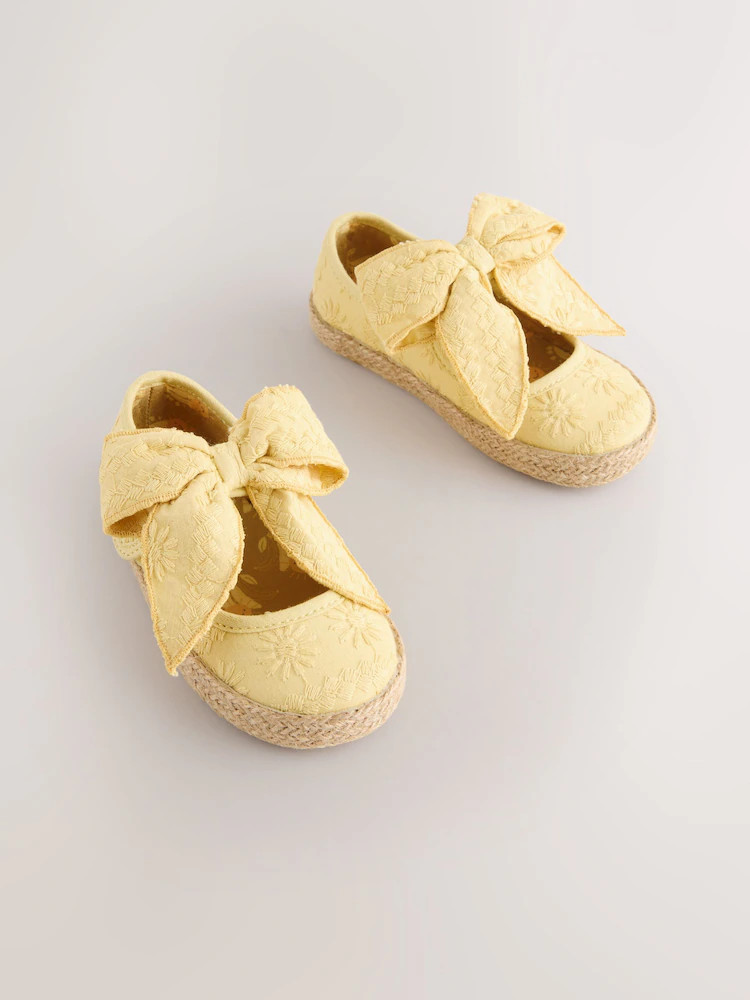 Yellow Bow Espadrille Shoes | Next US