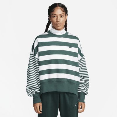 Nike Sportswear Phoenix Fleece Women's Over-Oversized Striped Crew-Neck Sweatshirt. Nike.com | Nike (US)