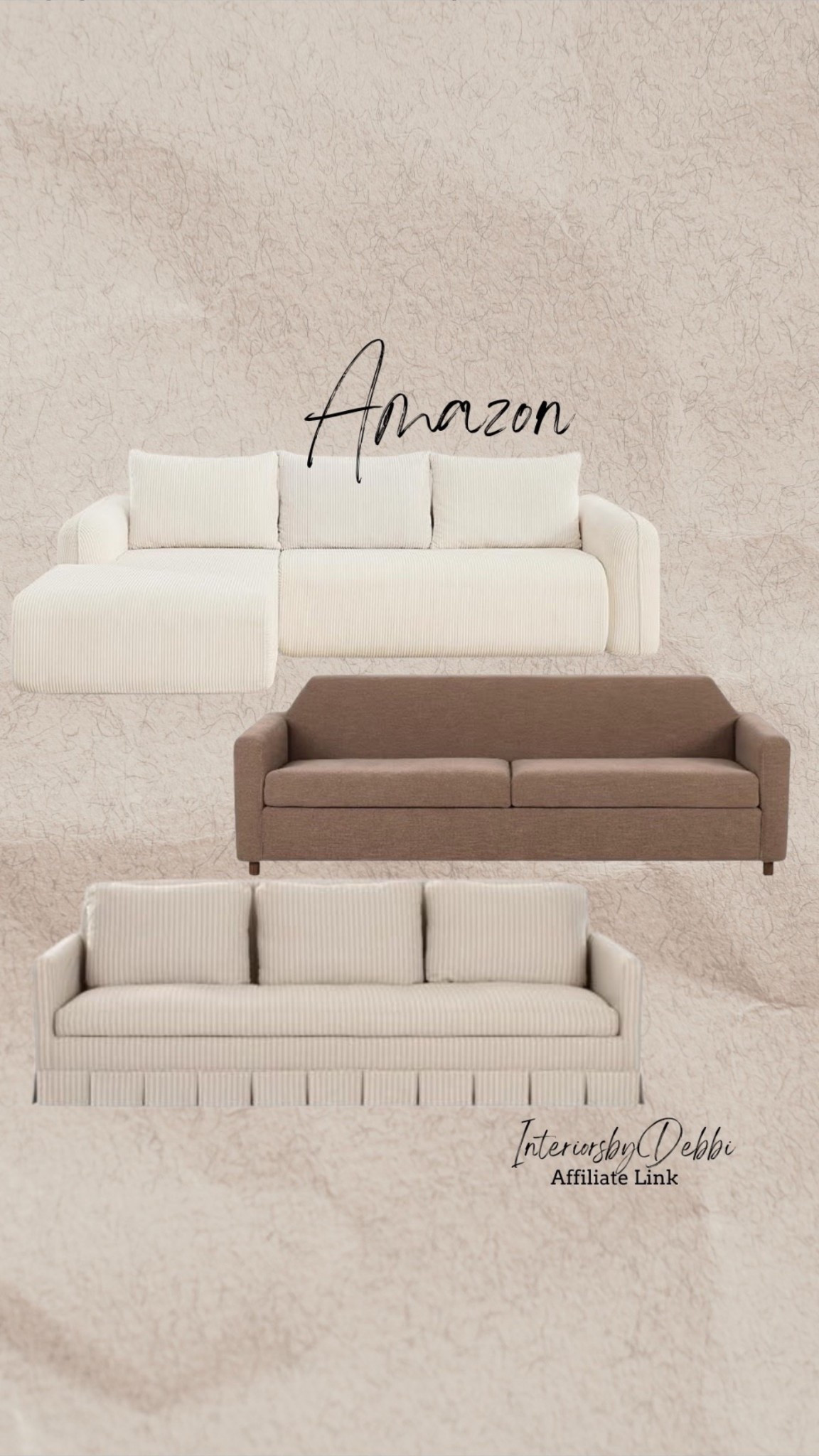 Amazon Finds
Sofas, cream sofas, brown sofa, transitional home, modern decor, amazon find, amazon home, target home decor, mcgee and co, studio mcgee, amazon must have, pottery. barn, Walmart finds, affordable decor, home styling, budget friendly, accessories, neutral decor, home finds, new arrival, coming soon, sale alert, high end look for less, Amazon favorites, Target finds, cozy, modern, earthy, transitional, luxe, romantic, home decor, budget friendly decor,
#amazonhome



#LTKSeasonal #LTKHome