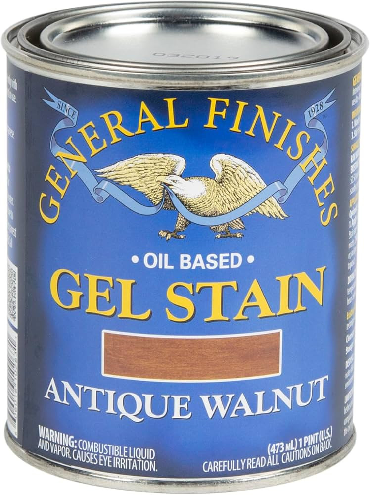 General Finishes Oil Base Gel Stain, 1 Pint, Antique Walnut | Amazon (US)