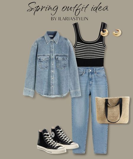 SPRING OUTFIT IDEA 🤍

fashion inspo, spring outfit, spring fashion, spring style, outfit idea, outfit inspo, casual outfit, casual ootd, denim jacket, striped top, black top, ribbed top, mom jeans, blue jeans, converse, converse chuck 70, straw bag, shoulder bag, h&m, style inspo, women fashion

#LTKSeasonal #LTKfindsunder100 #LTKstyletip