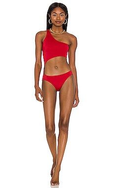 Norma Kamali x REVOLVE Shane One Piece in Red from Revolve.com | Revolve Clothing (Global)