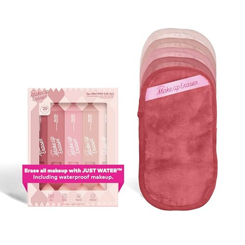 The Original MakeUp Eraser Mini PRO 5pk Gift Set, Erase All Makeup With Just Water, Including Waterproof Mascara, Eyeliner, Foundation, Lipstick, Sunscreen, and More! Blush, 5ct. | Amazon (US)