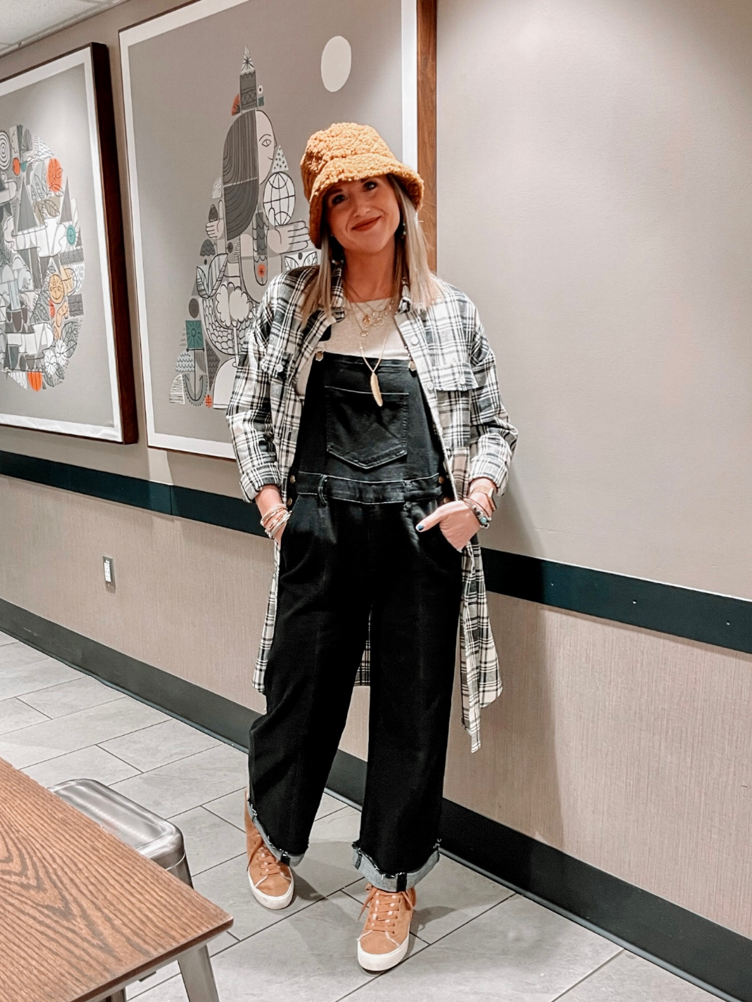Casual cozy 90s street style | cozy tennis shoe uggs | Sherpa bucket hat | amazon find Shacket and bibbed overalls | target finds 

#amazonfinds #targetstyle #uggseason #streetstyle #winterstyle 

#LTKstyletip #LTKSeasonal #LTKunder100