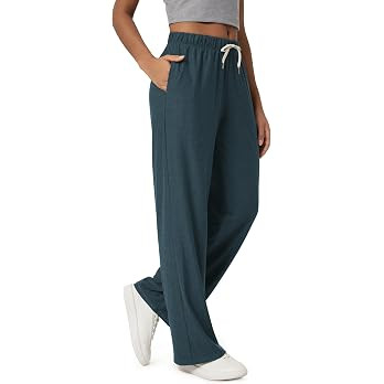 ODODOS Women's Straight Leg Pants Ultra Soft odSTRATUM Tech Relaxed Casual Pajama Lounge Pants wi... | Amazon (US)