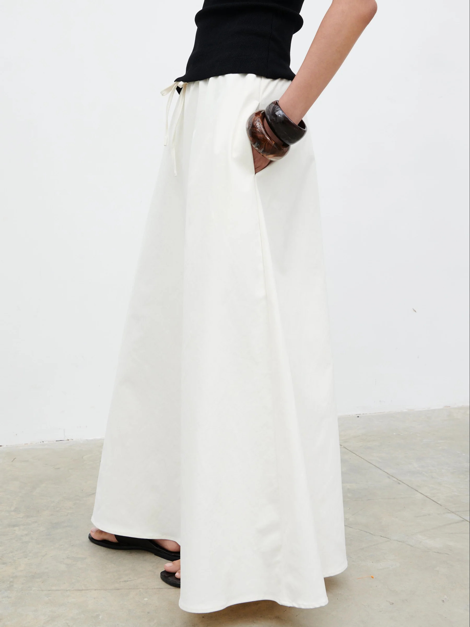 Kennedi Drawstring Maxi Skirt | Pretty Lavish (UK)