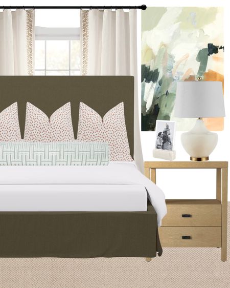 Bedroom inspiration! Loving bringing in color for Summer!

Bedroom, primary bedroom, guest room, bedroom inspiration, budget friendly bedroom, nightstand, lamp, frame, art, curtains, upholstered bed, throw pillow, lumbar pillow, wayfair, Amazon, Etsy, Ballard 

#LTKstyletip #LTKhome #LTKunder100