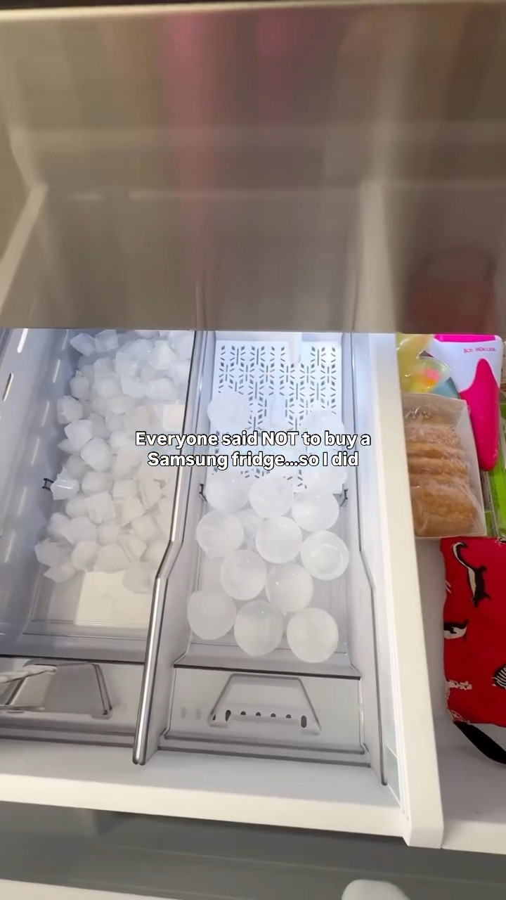 Our last @samsungus fridge gave us 14 good years, hoping this one does the same! We loved so many features about this one especially that sphere ice! You know you’re old when you’re excited about these types of fridge details 😂 
Hope you enjoyed this fridge tour, lots of you were asking for one! 



#samsungappliances #refridgerator #icemachine #eldermillenial #millennialmom

#LTKmomlife #LTKOver40 #LTKHome