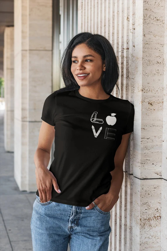 LOVE Teacher Shirt  New Teacher Gift  Teacher Saying Shirt  | Etsy | Etsy (US)