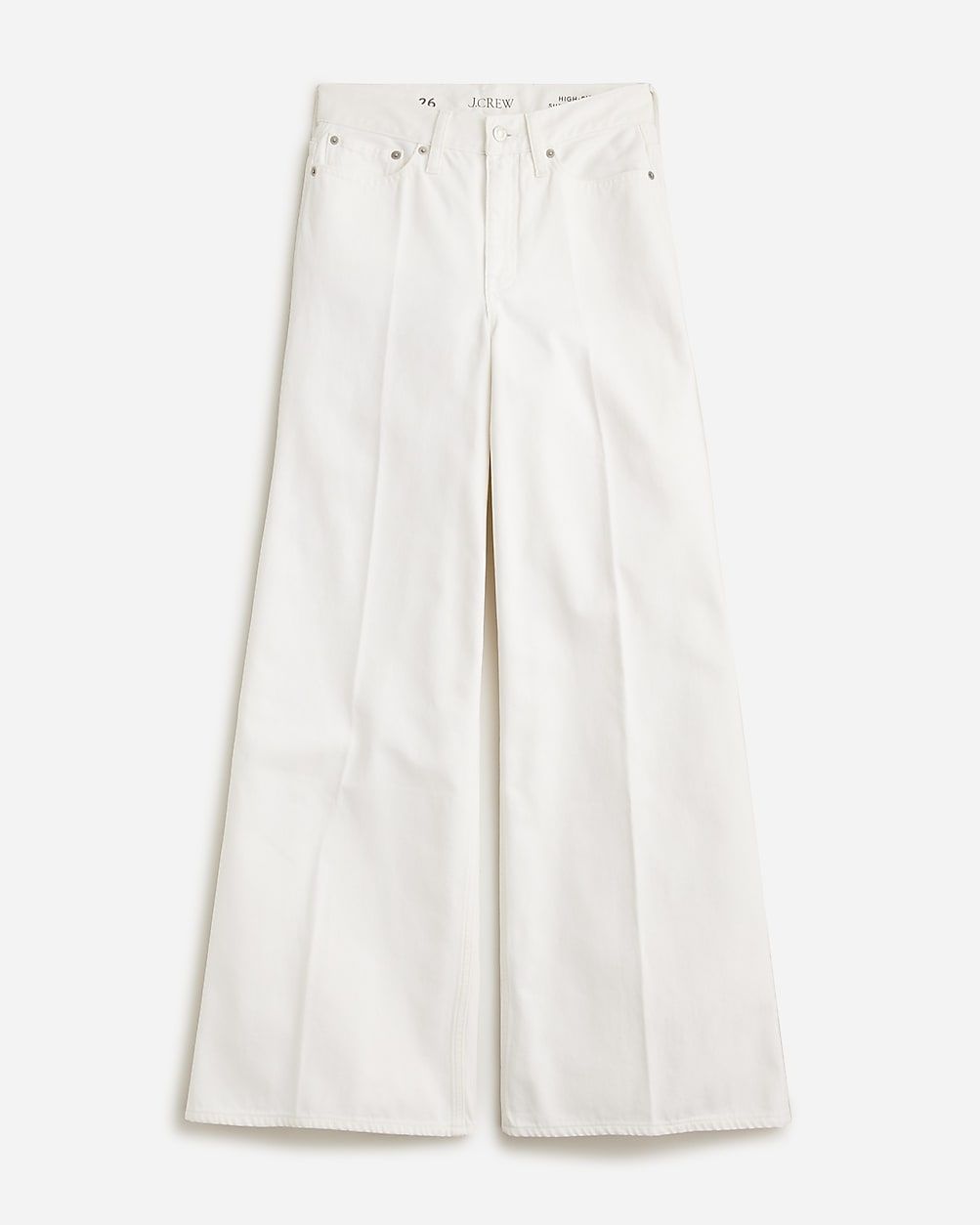 Tall high-rise superwide-leg jean in white | J.Crew US