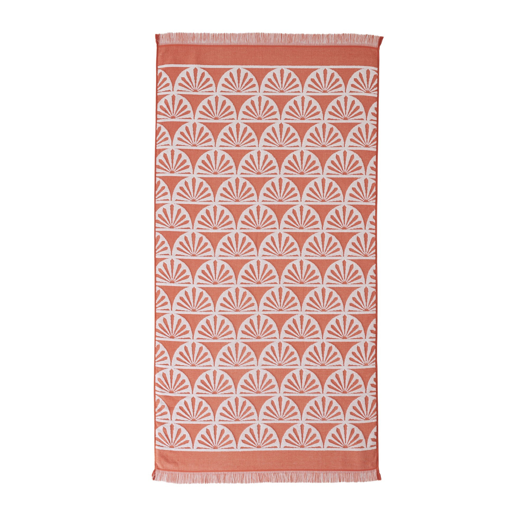 Better Homes & Gardens Oversized Cotton Blend Orange Sun Print Beach Towel, 38" X 72" - Walmart.c... | Walmart (US)