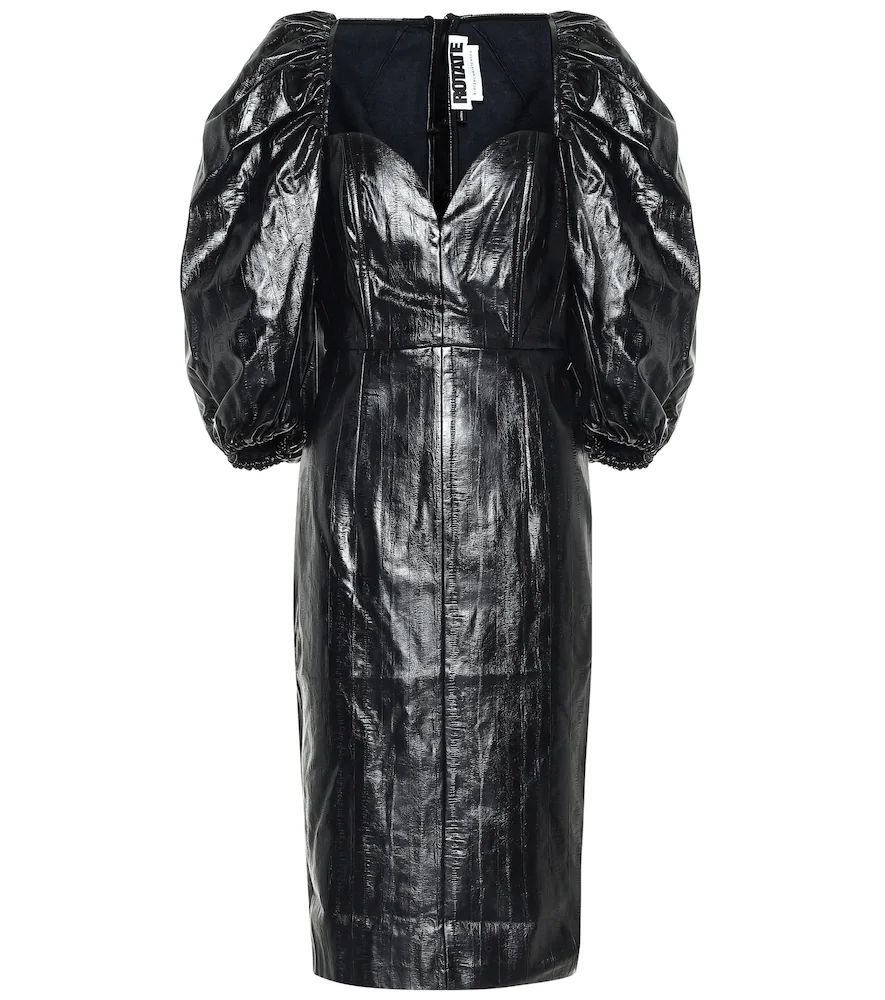 Irina faux leather midi dress | Mytheresa (US/CA)