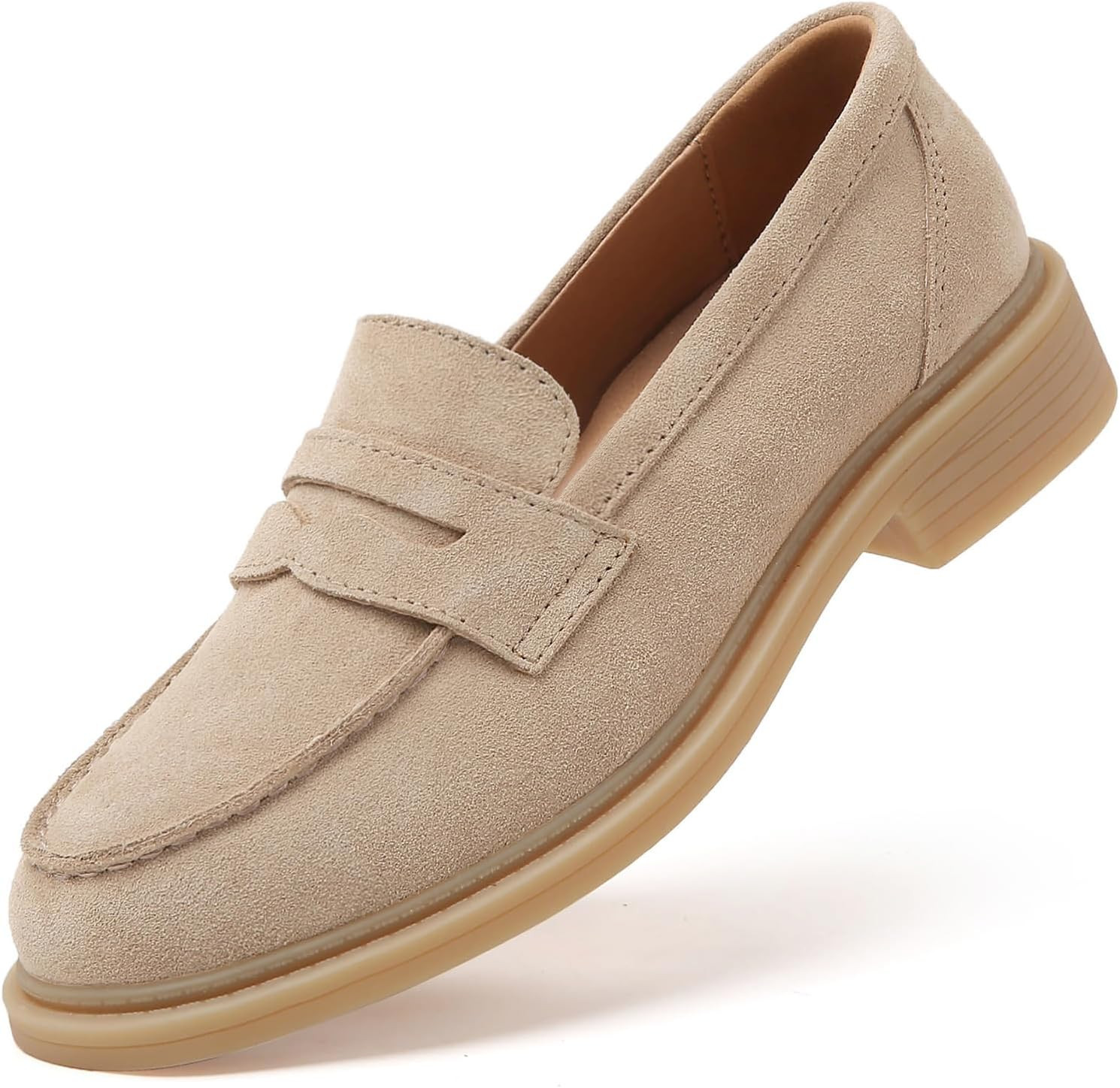 Penny Loafers for Women Loafers Womens Comfortable Suede Work Shoes | Amazon (US)