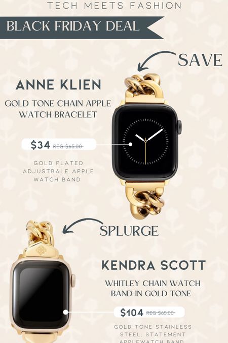 Check out this cute Apple Watch band by Kendra Scott … I’ve found the perfect dune on Amazon that won’t break the bank! 
I looove these interchangeable bands , they make it easier to match the outfit you’ve pick or even the hue of your jewelry for the day.
I’ve link both options below along with a few more of my favs 

#jewlery #applewatch #accessories #saveorsplurge 
#blackfriday 

#LTKGiftGuide #LTKsalealert #LTKCyberWeek