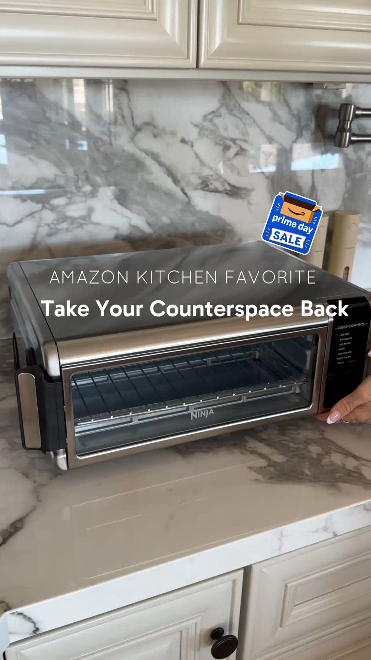 This is one of my favorite space-saving kitchen finds on Prime Day Deal. This flip-up air fryer gives you your counter space back when you’re not using it, and you can even add the matching cutting board on top for extra prep space. 

 #LTKHome