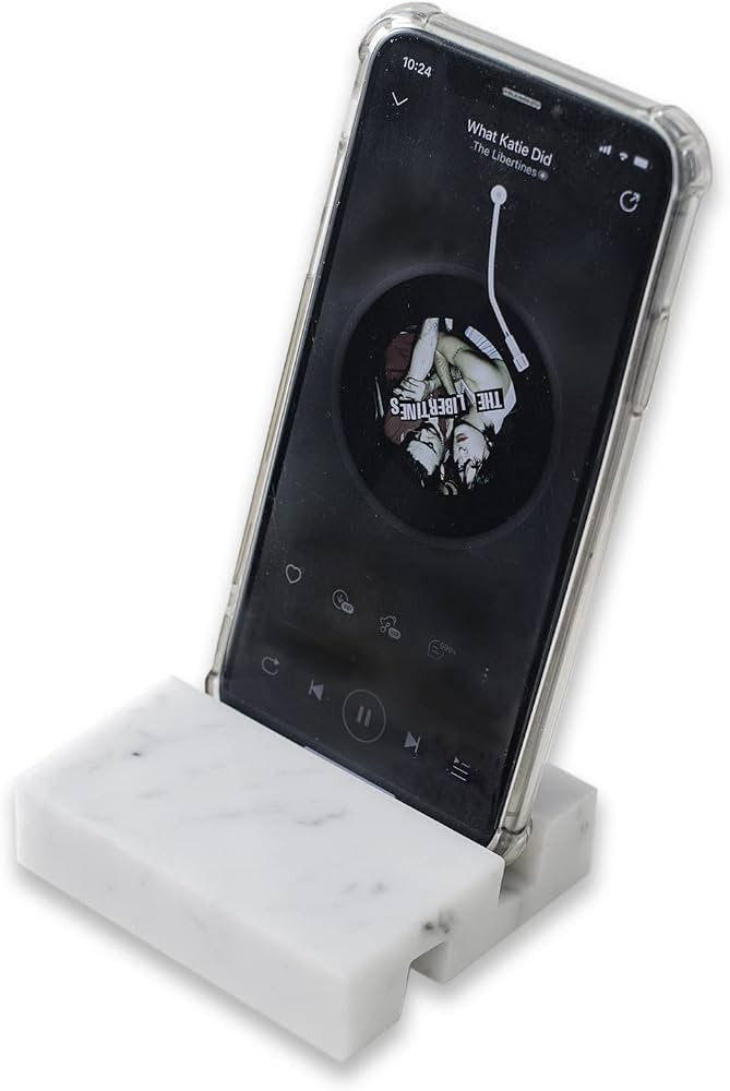 JIMEI Marble Cell Phone Stand Holder for Desk Counter, Table or Nightstand Portable Universal Des... | Amazon (US)