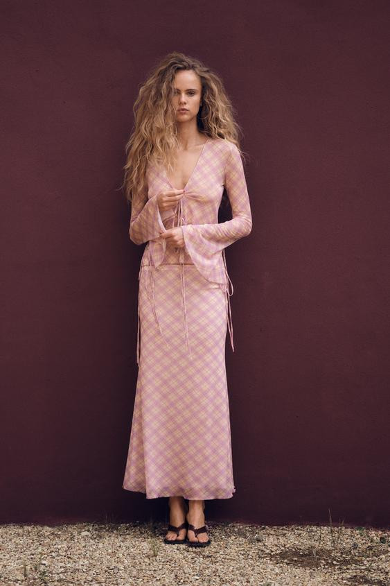 PRINTED TULLE SHIRT | Zara UK