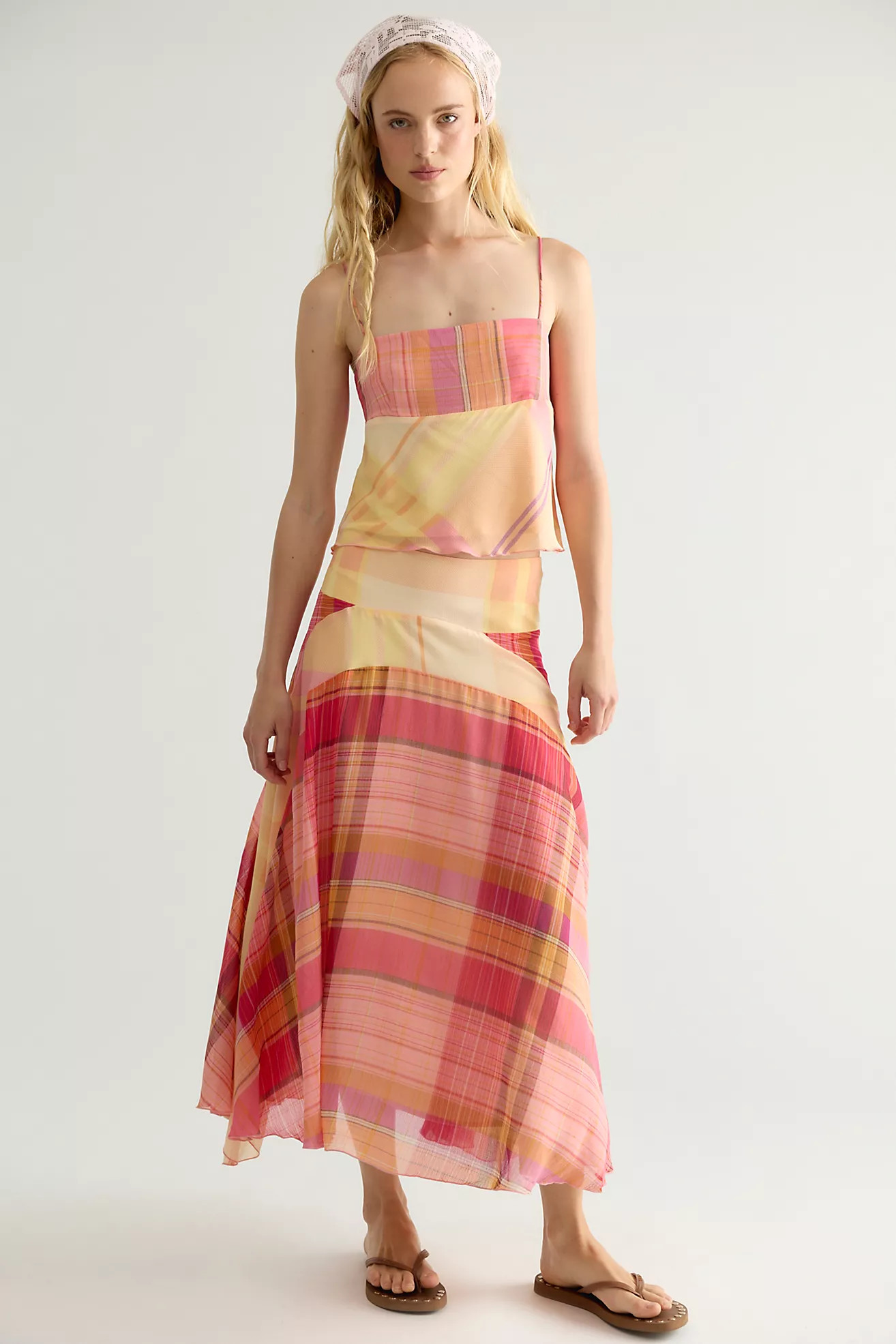 Breezy Plaid Midi Skirt Set | Free People (Global - UK&FR Excluded)