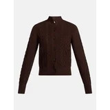 Scenario Woman's Cable Cardigan Sweater with Long Sleeves, Mid-weight, Sizes XS-XXXL | Walmart (US)