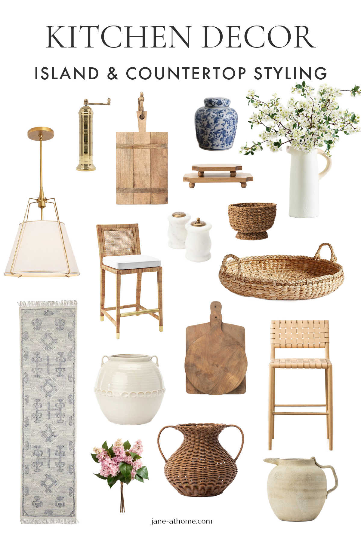 Beautiful kitchen decor, island styling ideas, kitchen countertop decor, island centerpiece inspiration, spring home decor, faux branches, faux flowers, kitchen runner rug, kitchen island lighting, and kitchen counter stools to refresh the kitchen

#KitchenIslandStyling #SpringDecor #KitchenDecor #IslandCenterpieceIdeas 

 #LTKSeasonal #LTKHome #LTKSaleAlert