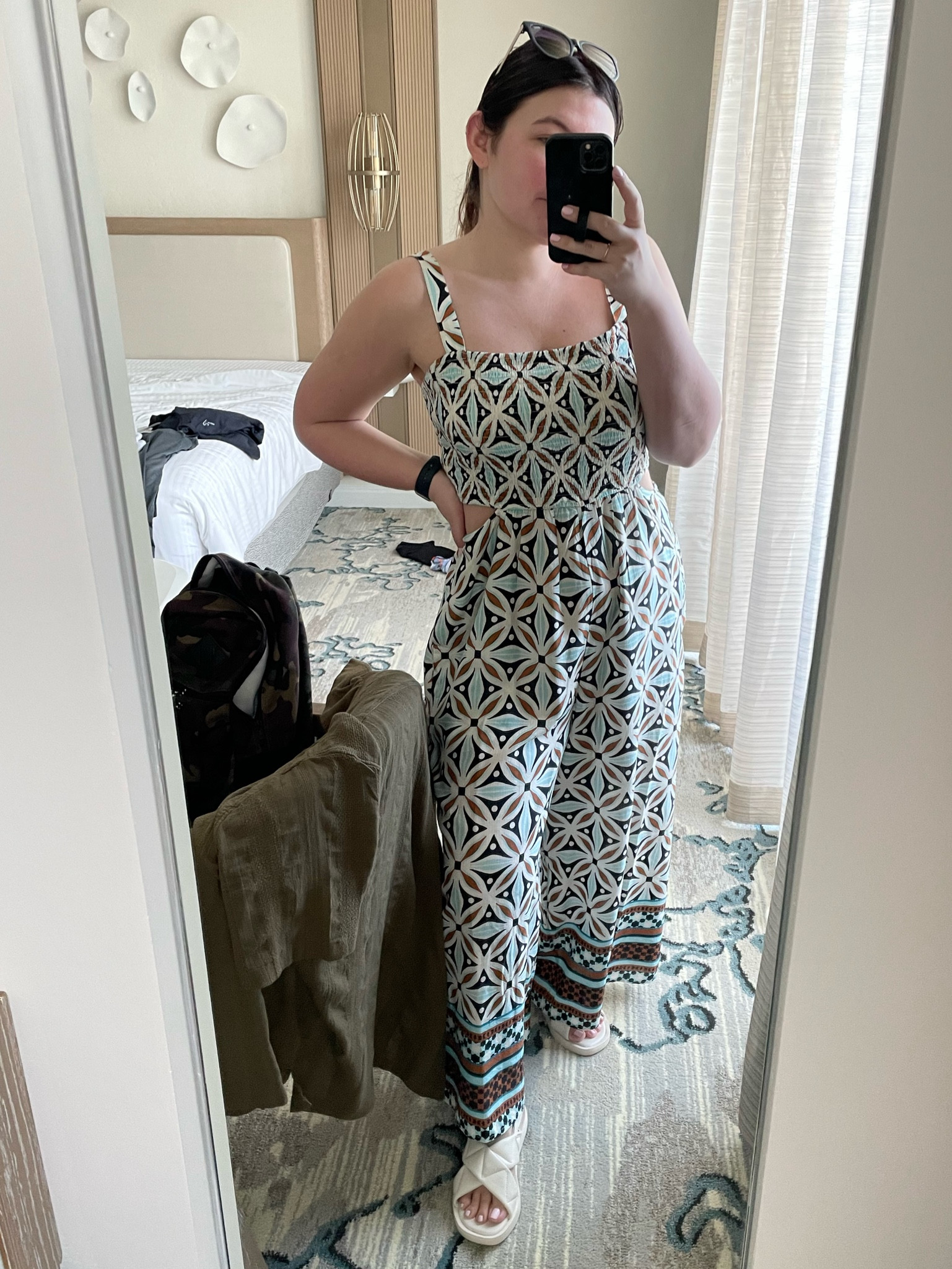Obsessed with this adorable jumpsuit! Can be worn as a coverup or even dressed up for dinner.

Exact jumpsuit currently out of stock, but linked the other color and some other favorites! 

Wearing a medium 

Vacation outfit | beach cover up | pool day outfit | day date at the beach | summer outfit | flowy jumpsuit 


#LTKtravel #LTKswim #LTKfindsunder100