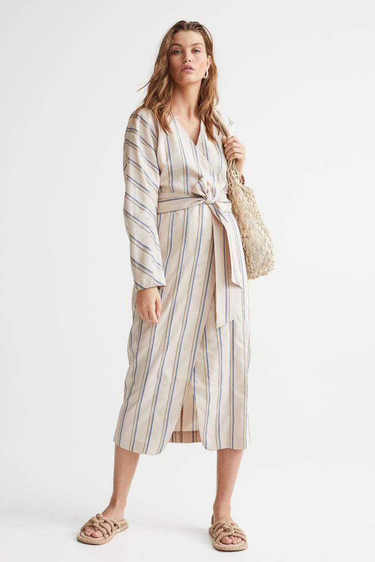 Silk-blend wrap dress | H&M (US + CA)