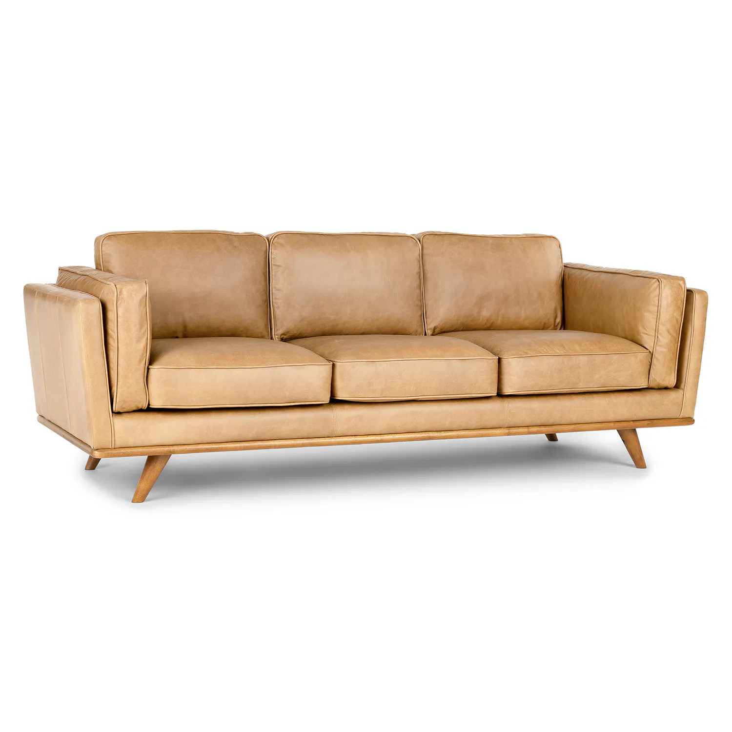 Timber 90" Leather Sofa - Charme Tan | Article