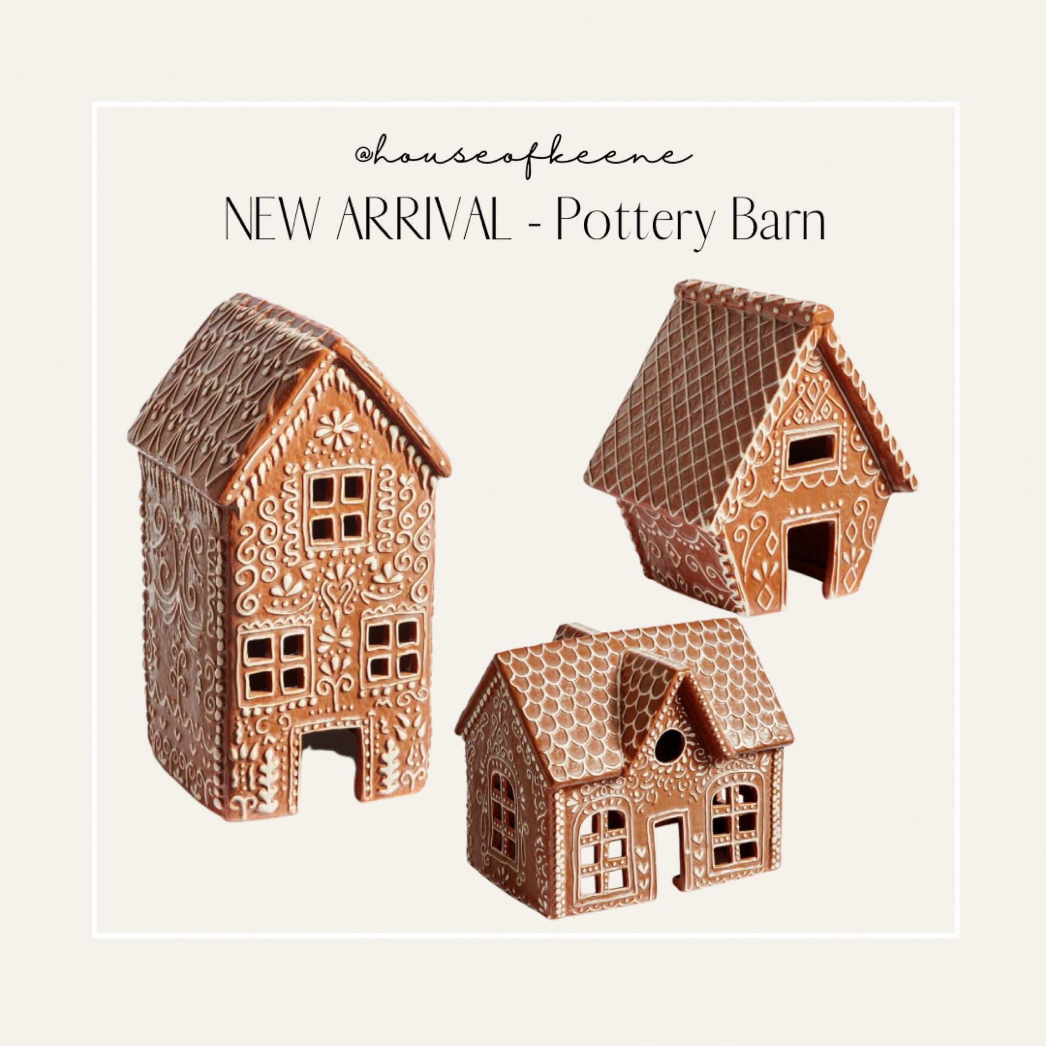 NEW ARRIVAL!! These gingerbread houses are sooooo cute!! 

#LTKhome #LTKHoliday #LTKSeasonal