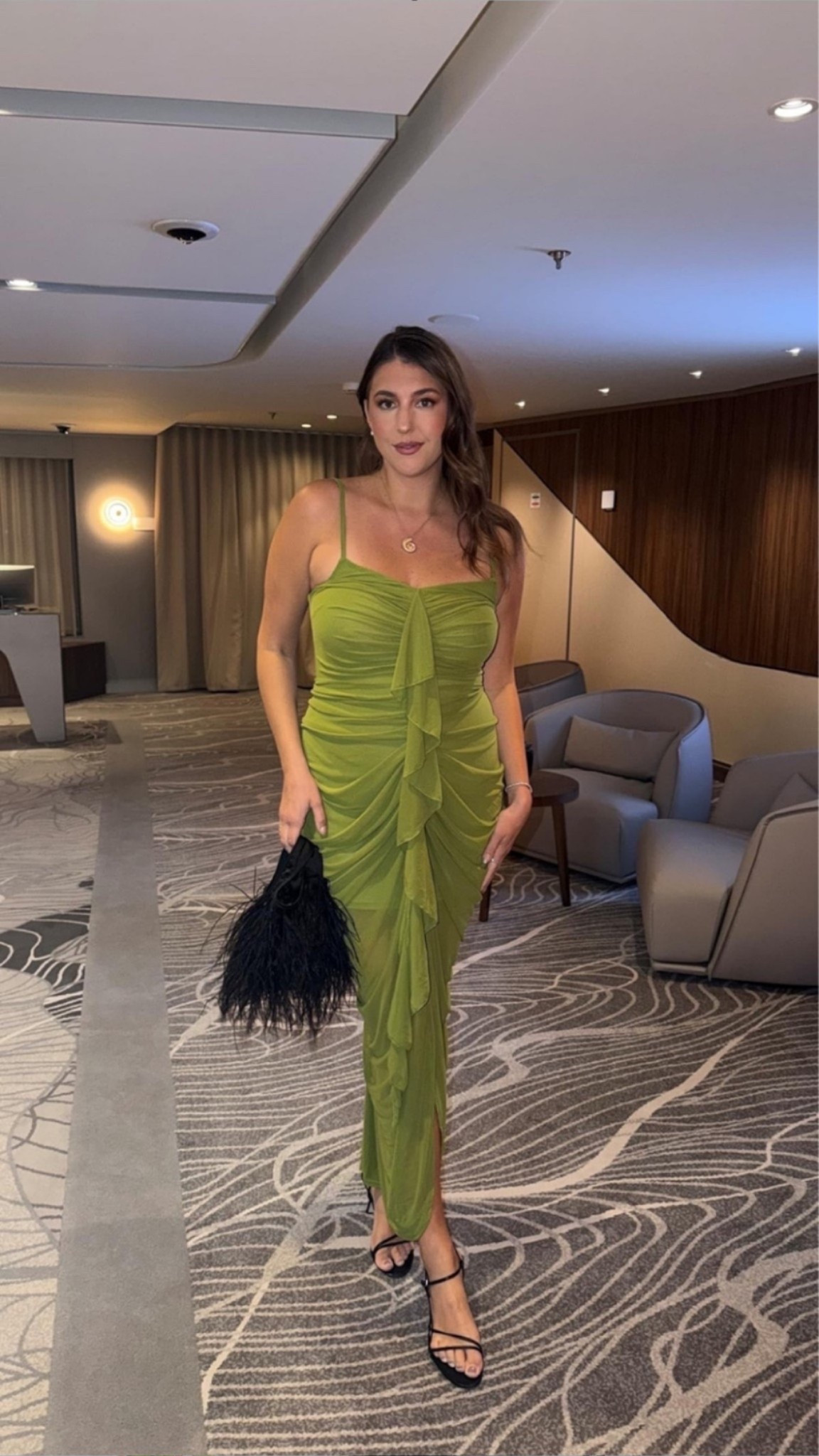 Date night dress 💚✨

green dress, cocktail dress, wedding guest dress, vacation dinner outfit, evening dress, formal dress, midi dress, black heels, feather clutch, resort style, summer wedding guest, elegant outfit, special occasion dress, vacation style, dressy look, event outfit

#LTKWedding #LTKMidsize #LTKTall