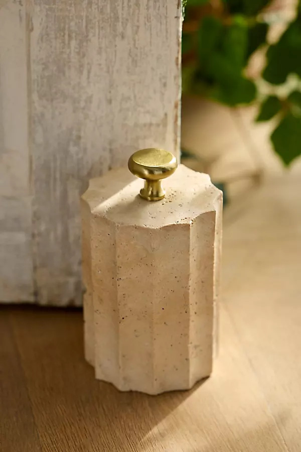 Travertine Doorstop | Anthropologie (US)