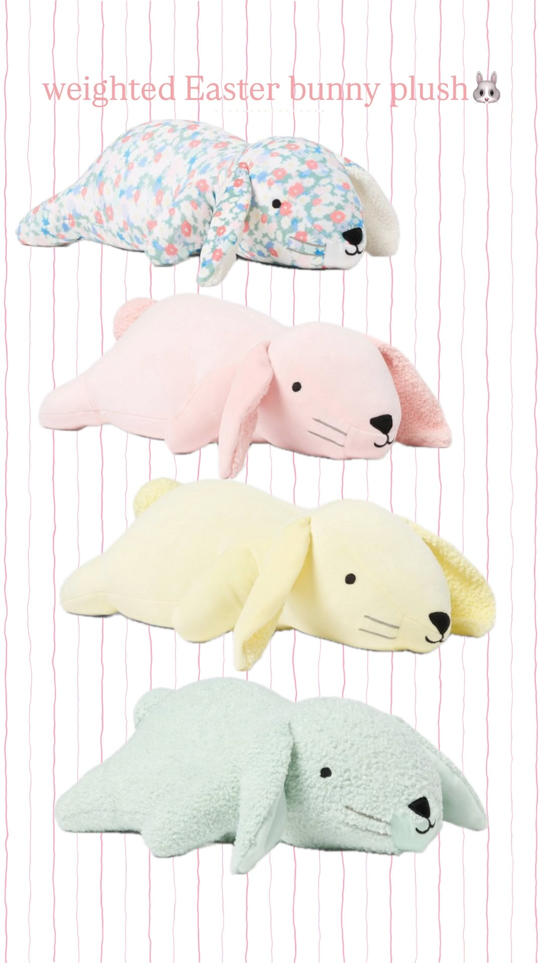 Finally on sale! The cutest weighted bunnies for your littles Easter basket!

#LTKBaby #LTKSaleAlert #LTKKids