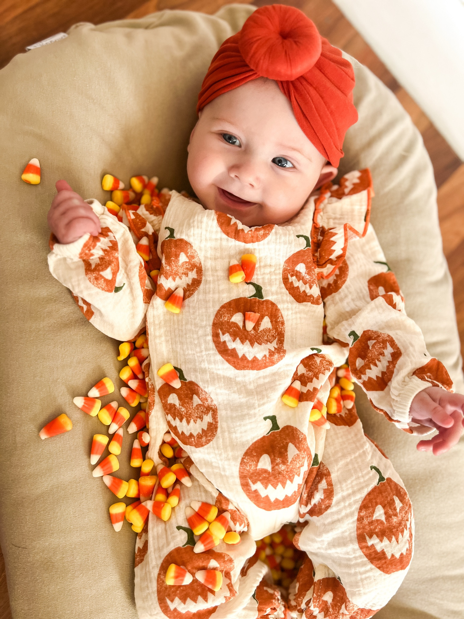 Halloween • Pumpkins • Candy Corn • Halloween Girl Outfit • Halloween Outfit • MudPie • Amazon • Snuggle Me • Head Wrap • Baby Girl • Girl Outfit 

#LTKBaby #LTKBump #LTKKids