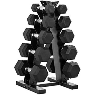CAP Barbell 150 LB Dumbbell Set with Rack | Amazon (US)