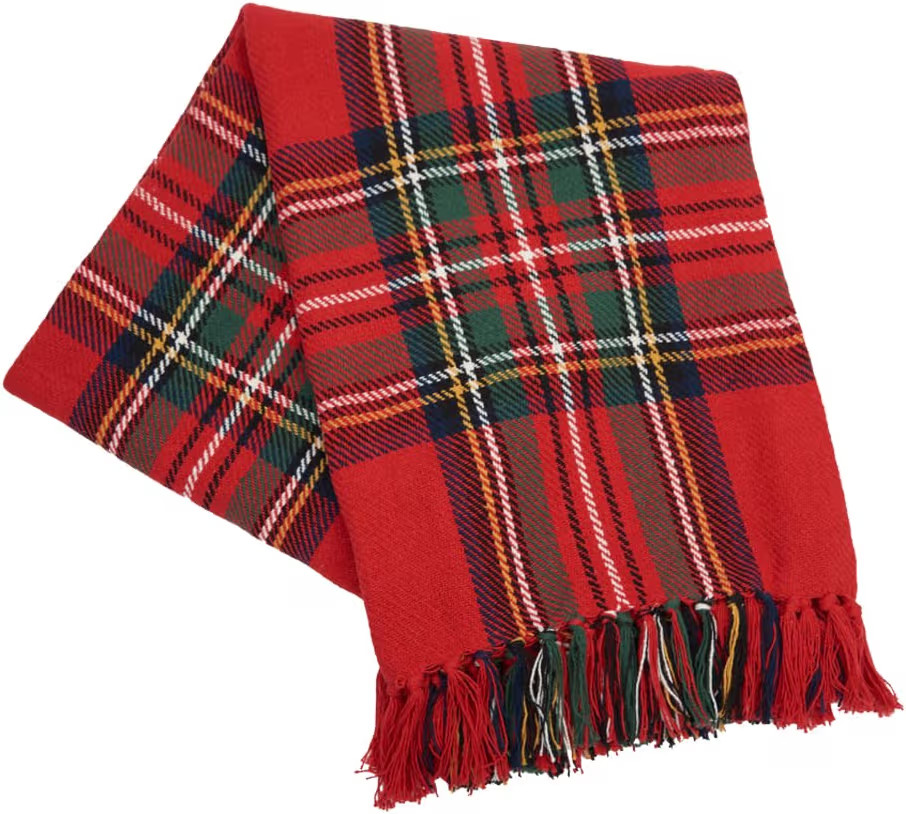 C&F Home Red Tartan Plaid Throw Blanket 50x60 inches Red | Amazon (US)