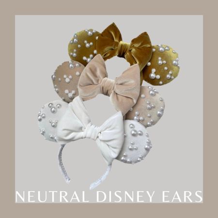 Neutral Disney Ears 
Mickey Mouse ears
Minnie Mouse ears
Disney vacation 
Disney outfit 
Disney style 
Disney finds 
Neutrals 

#LTKU #LTKFind #LTKunder50