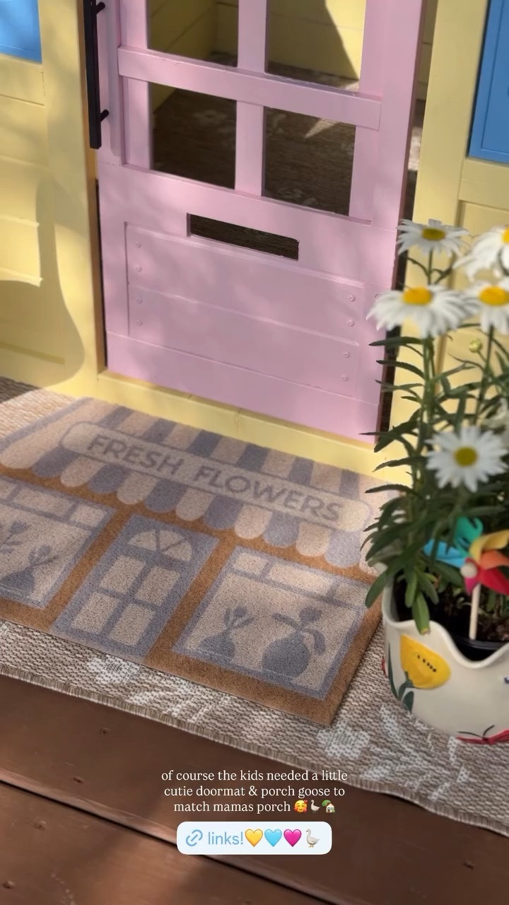 of course the kids needed a little cutie doormat & porch goose to match mamas porch 🥰🪿🏡