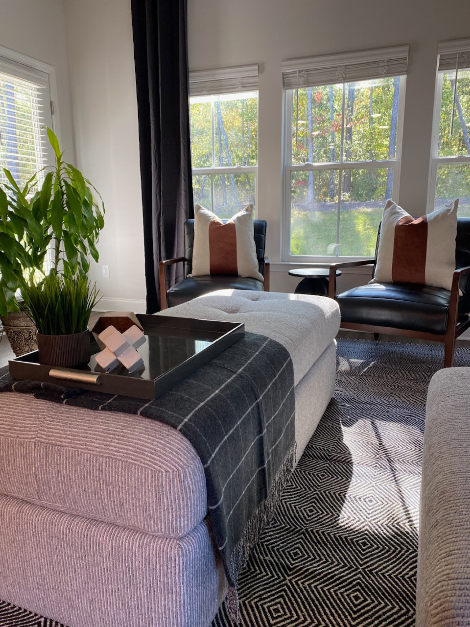 Bachelor Pad Living. Classic Decor. Plaid, Brown and Gray Accents.

#LTKhome #LTKstyletip