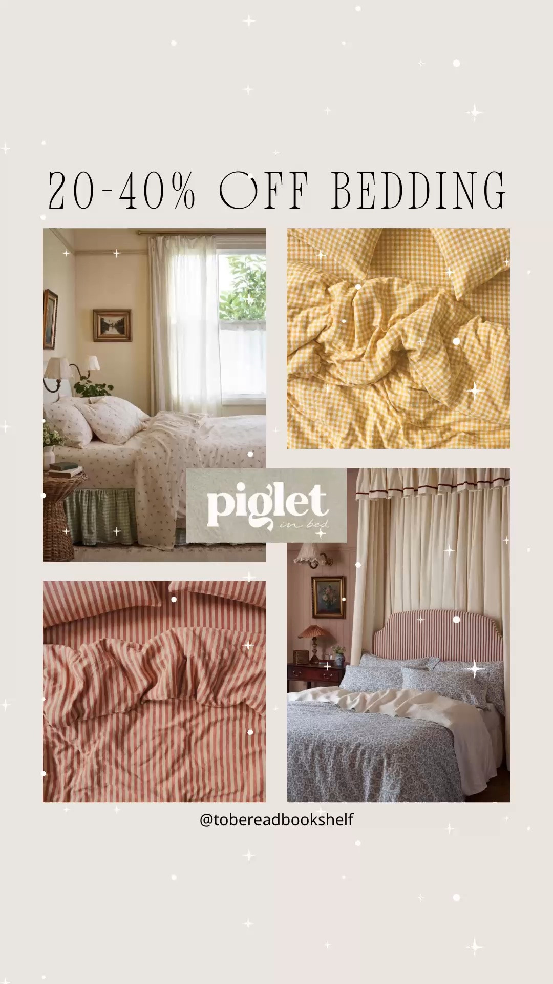 Save 20-40% Off on select bedding at Piglet. I love their minimalist patterns and colors! New bedding is a small change that always makes me so happy. 🫶🏻

Keywords: sheets, bedding, sheet sets, striped, gingham, solids, sale, deal alert

#LTKSaleAlert #LTKHome #LTKselfcare