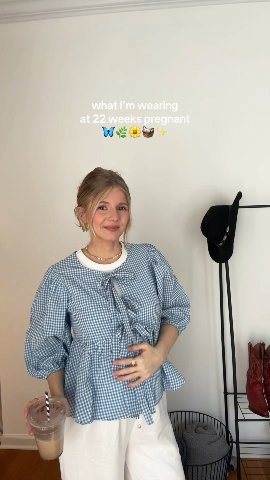 bump friendly spring outfit • tie up top + stretchy pants • code: LAKEN for 20% off !!!

#LTKBump