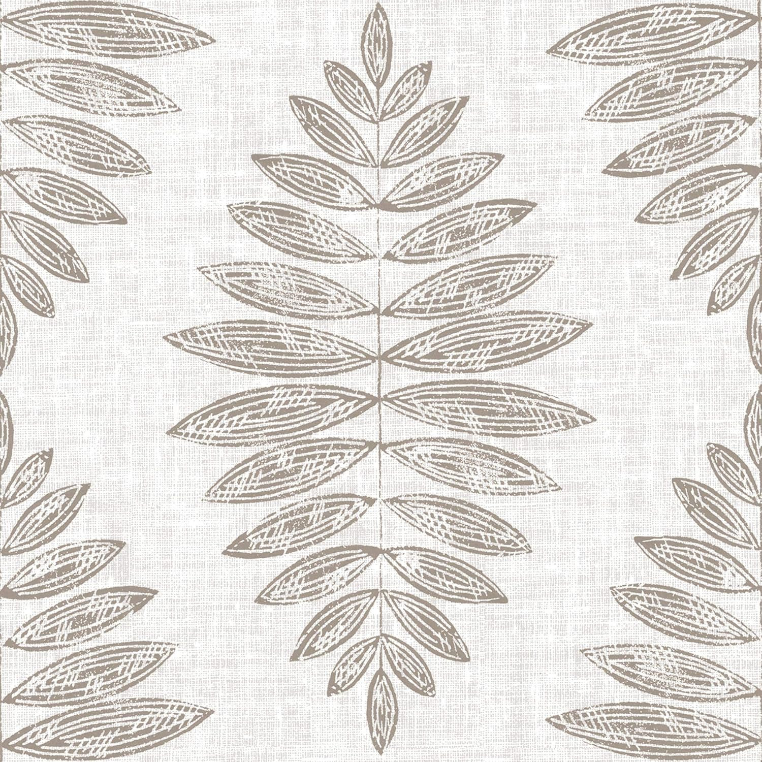 FloorPops FP3298 Foliage Peel & Stick Floor Tiles, Neutral | Amazon (US)