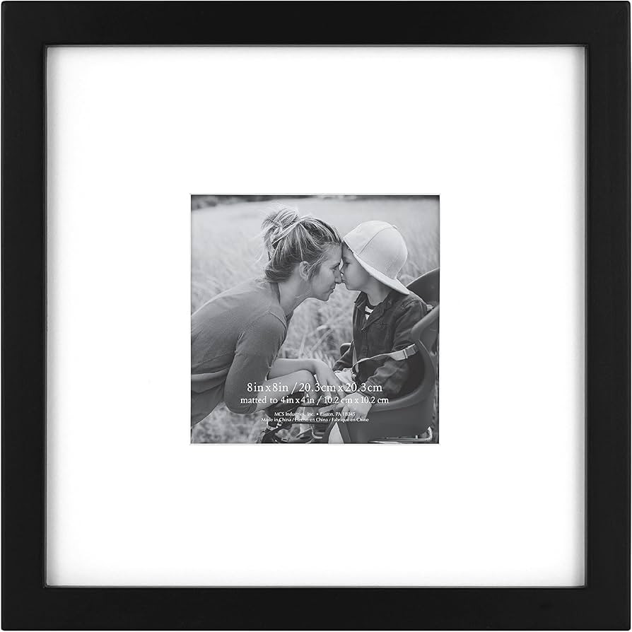 MCS East Village Frame, Black, 8 x 8 in matted to 4 x 4 in, Single | Amazon (US)