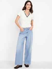 Mid-Rise Wow Baggy Wide-Leg Jeans | Old Navy (US)