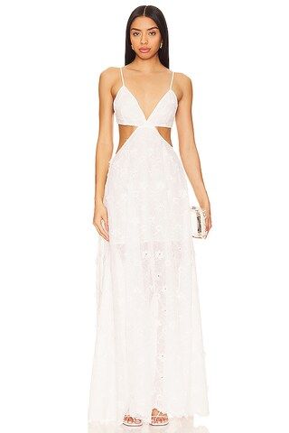 MILLY Cabana Vivianne Dress in White from Revolve.com | Revolve Clothing (Global)
