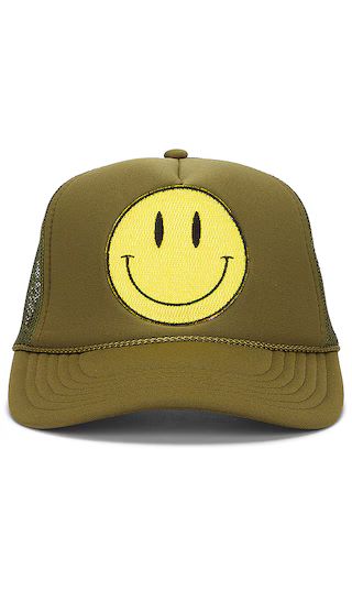 Smiley Hat in Olive | Revolve Clothing (Global)