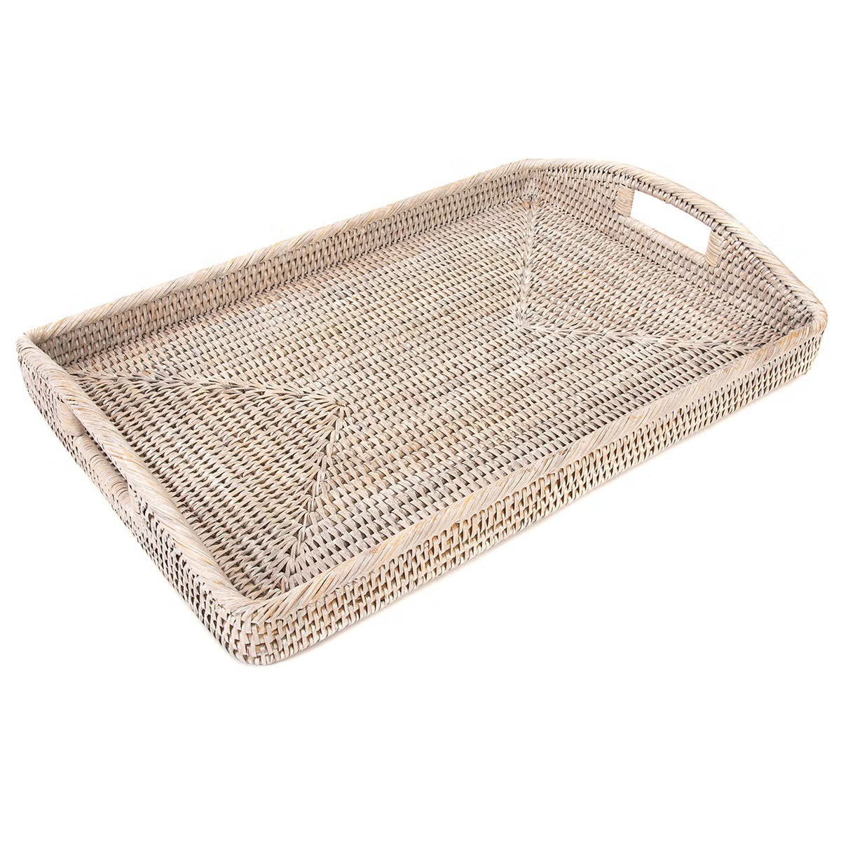 Artifacts Trading Co. Rectangular Serving Tray with High Handles | The Container Store