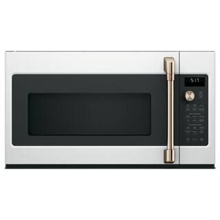 Cafe 1.7 Cu. Ft. Over the Range Microwave in Matte White with Air Fry CVM517P4RW2 - The Home Depo... | The Home Depot