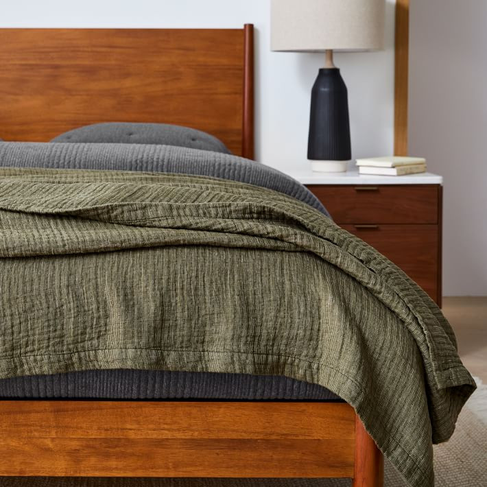 European Flax Linen Blanket | West Elm (US)