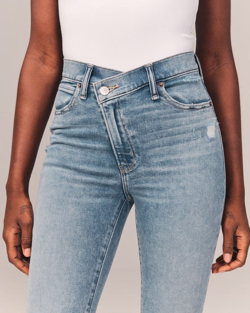 High Rise Super Skinny Ankle Jeans | Abercrombie & Fitch (US)