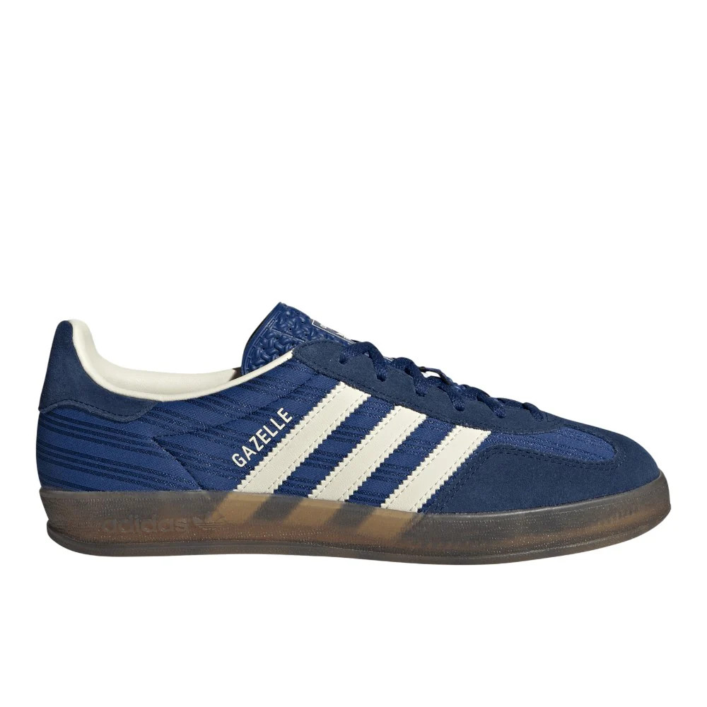 Shop Blue Womens Gazelle Indoor Lace Up Sneakers | Shoebacca